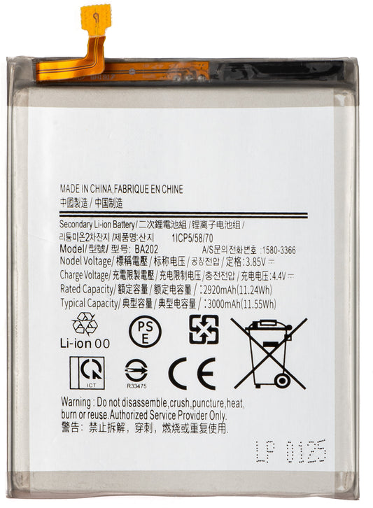 Battery for Samsung Galaxy A10e A102 / A20e A202, EB-BA202ABU