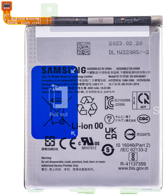 Samsung Galaxy A55 5G A556 / A25 A256 / A54 A546 / A34 A346 / A33 5G A336, EB-BA546ABY, Service Pack GH82-31204A