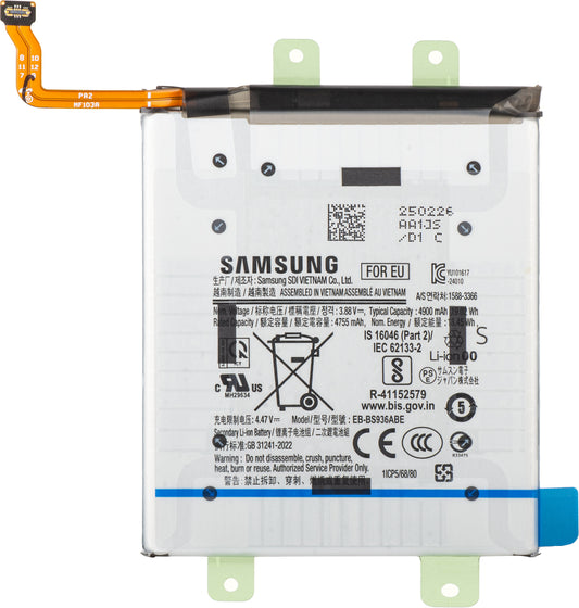 Samsung Galaxy S25+ S936 Battery, EB-BS936ABE, Service Pack GH82-36370A