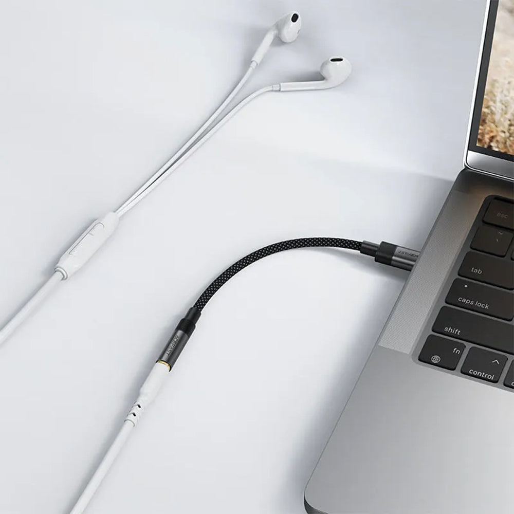 USB-C to 3.5mm Acefast J12 Audio Adapter, Black