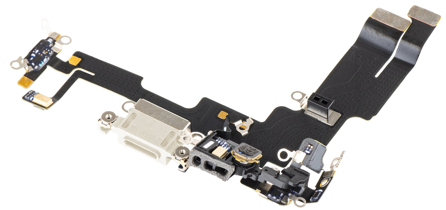 Headband with Charging Connector - Apple iPhone 14 Microphone, Silver