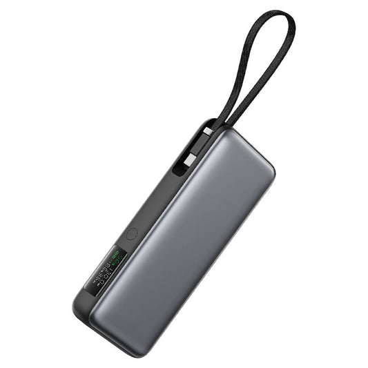 Acefast M22 External Battery, 20000mAh, 130W, QC + PD, 1 x USB-A - 2 x USB-C, Black