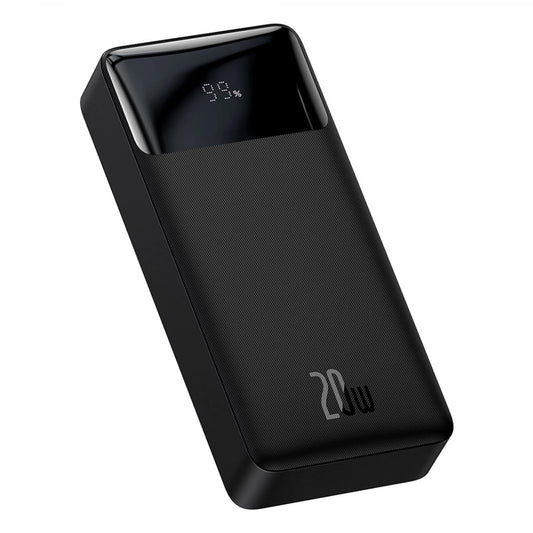 Baseus Bipow External Battery, 20000mAh, 20W, QC + PD, 1 x USB-C - 2 x USB-A, Black PPBD050501