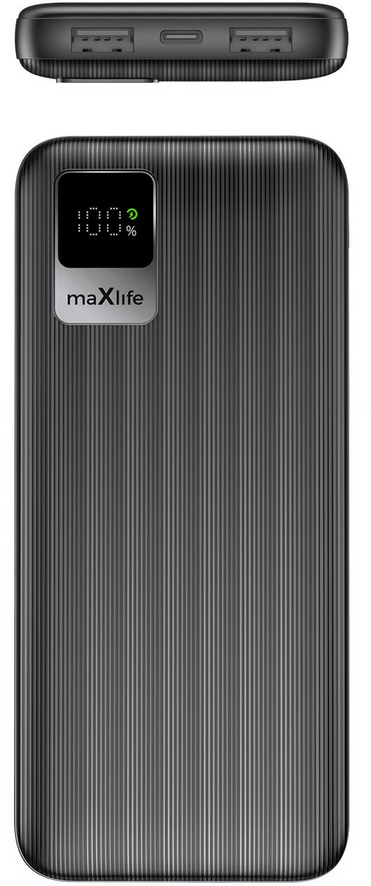 MaXlife MXPB-07 External Battery, 10000mAh, 10W, 2 x USB-A, Black