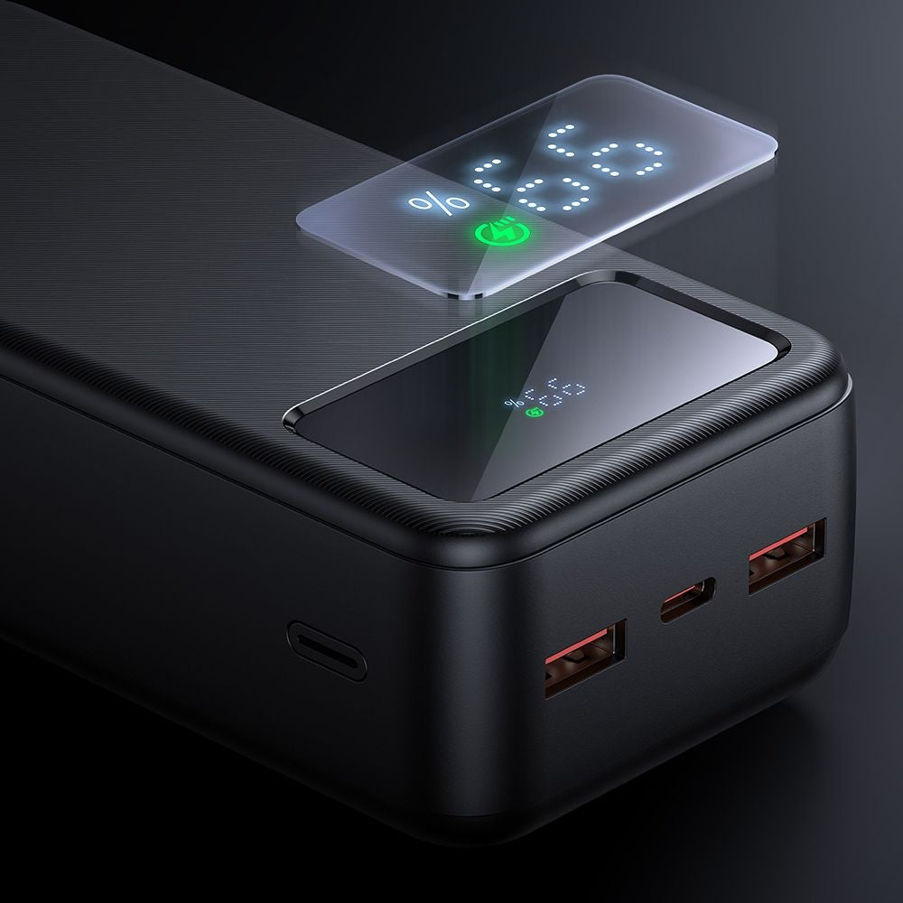 McDodo MC-4240 External Battery, 30000mAh, 22.5W, QC + PD, 2 x USB-A - 1 x USB-C, Black