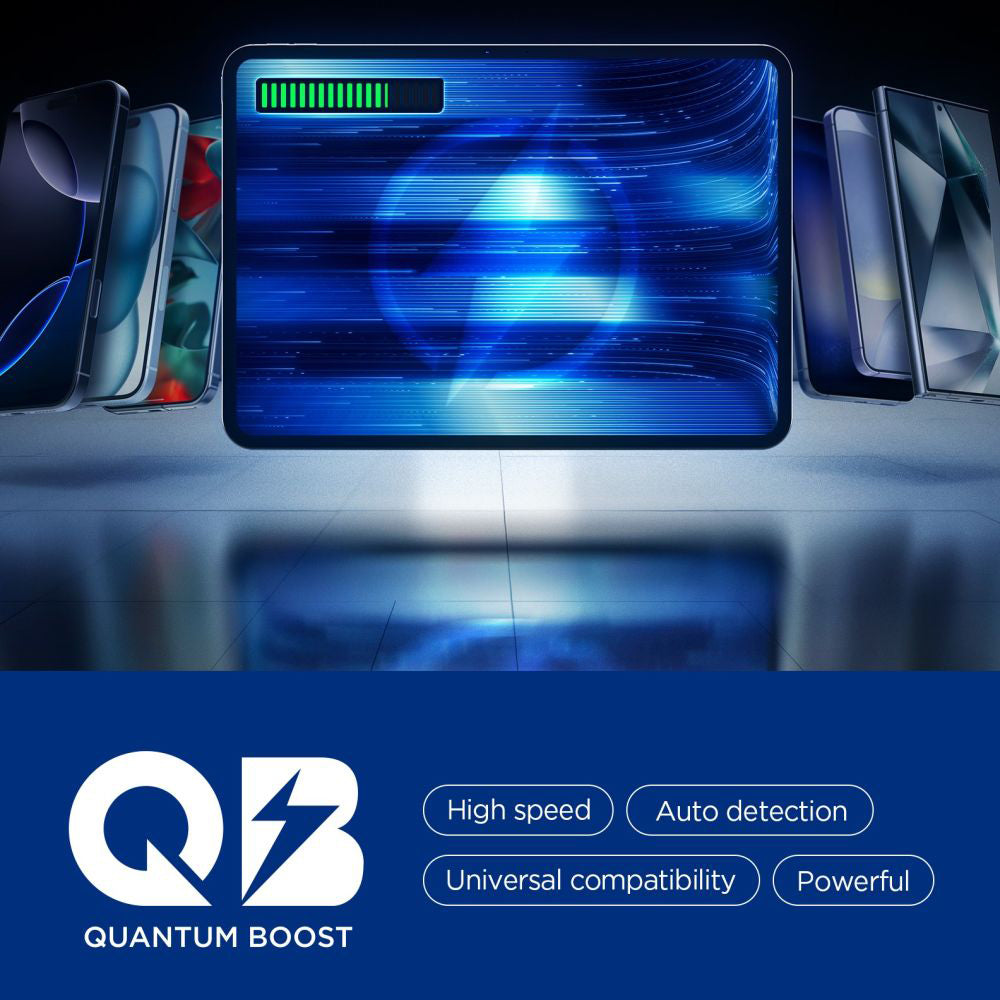 Spigen External Battery, 20000mAh, 30W, QC + PD, 1 x USB-A - 2 x USB-C, Black ABA09433