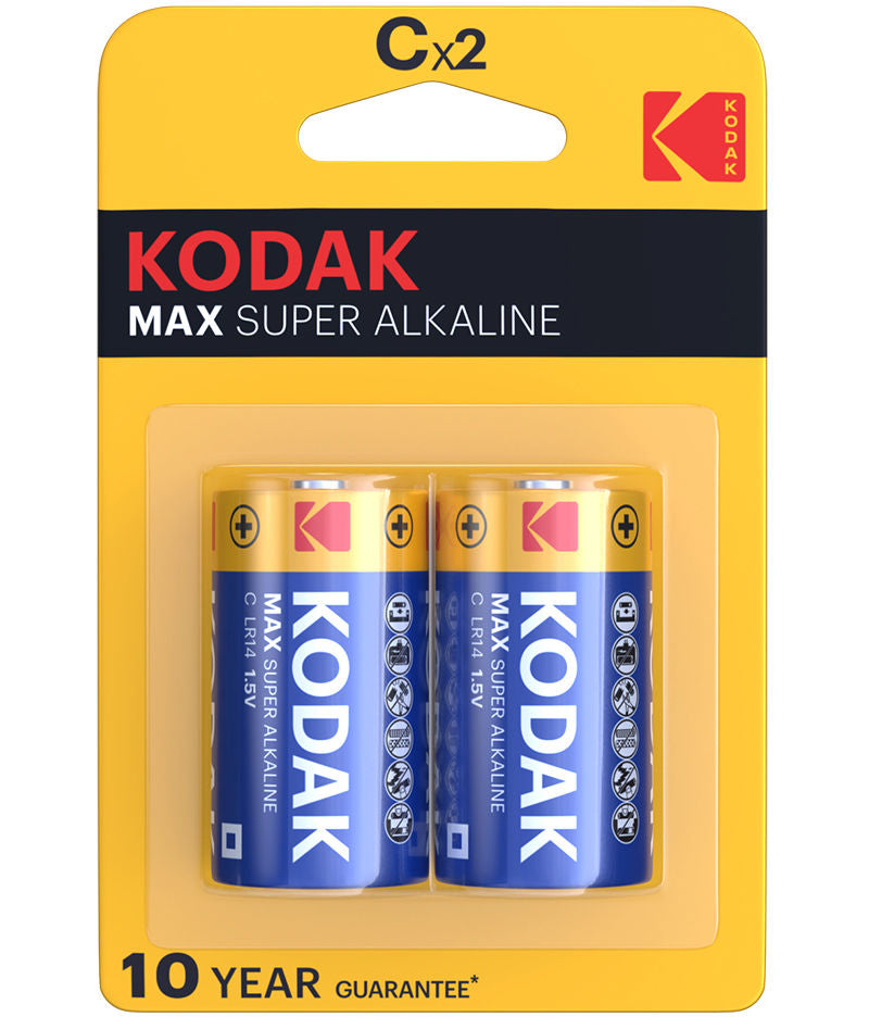 Kodak Max Super Battery, LR14, Set of 2 pieces