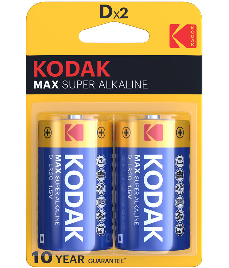 Kodak Max Super Battery, LR20, Set of 2 pieces