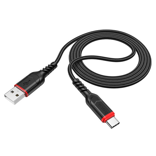 USB-A to USB-C Data and Charging Cable HOCO X59 Victory, 18W, 1m, Black