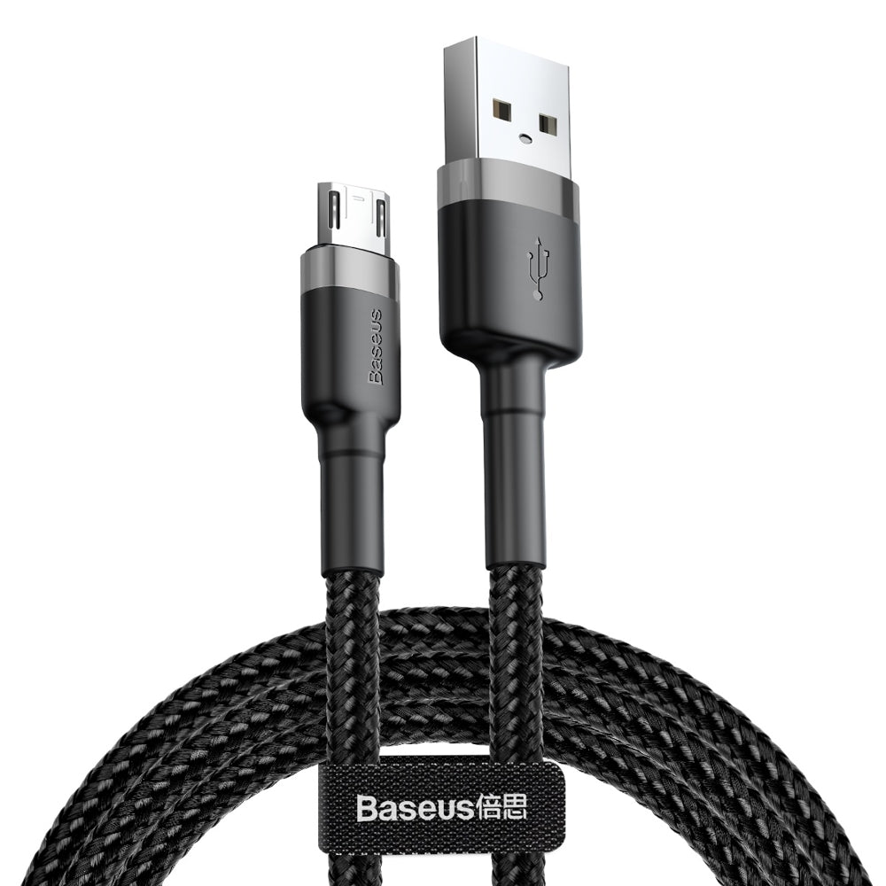 Data and Charging Cable USB-A - microUSB Baseus Cafule, 18W, 1m, Grey CAMKLF-BG1
