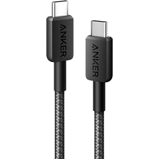 USB-C Data and Charging Cable - USB-C Anker 322, 60W, 0.9m, Black A81F5G11