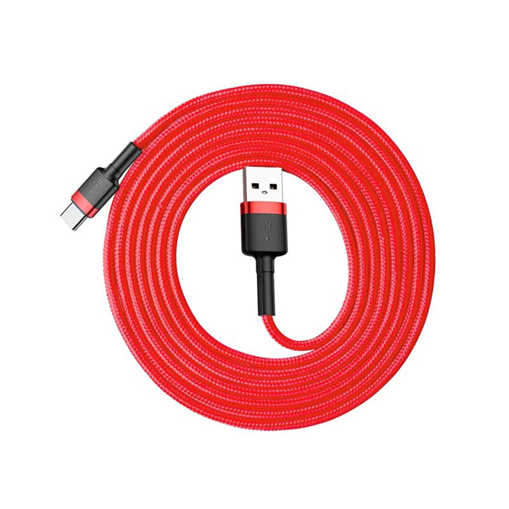 Data and Charging Cable USB-A - USB-C Baseus Cafule, 18W, 2m, Red CATKLF-C09