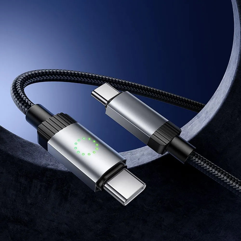 USB-C Data and Charging Cable - USB-C HOCO X117, 60W, 1m, Black