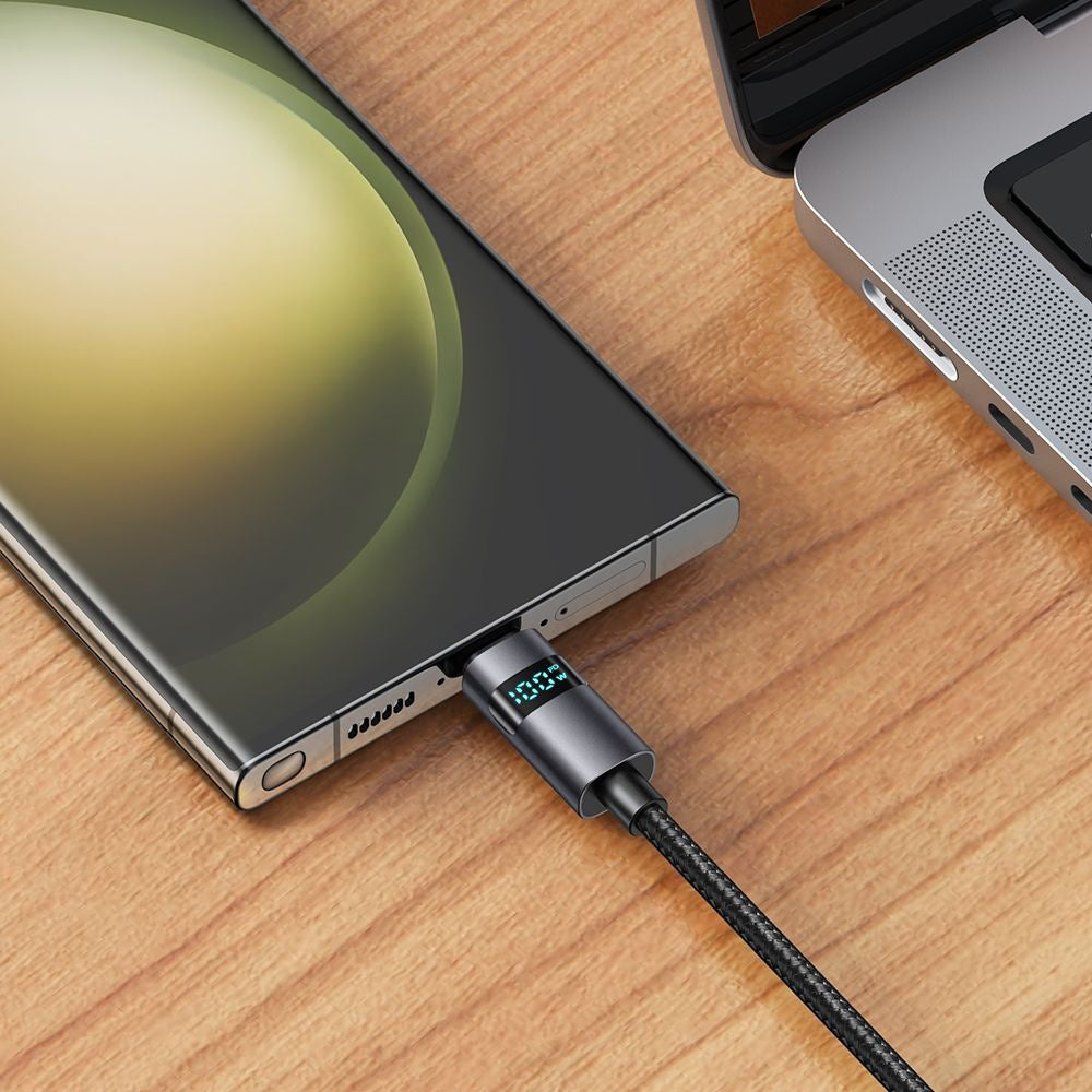 USB-A to USB-C McDodo CA-6520 Display Data and Charging Cable, 100W, 1.2m, Black