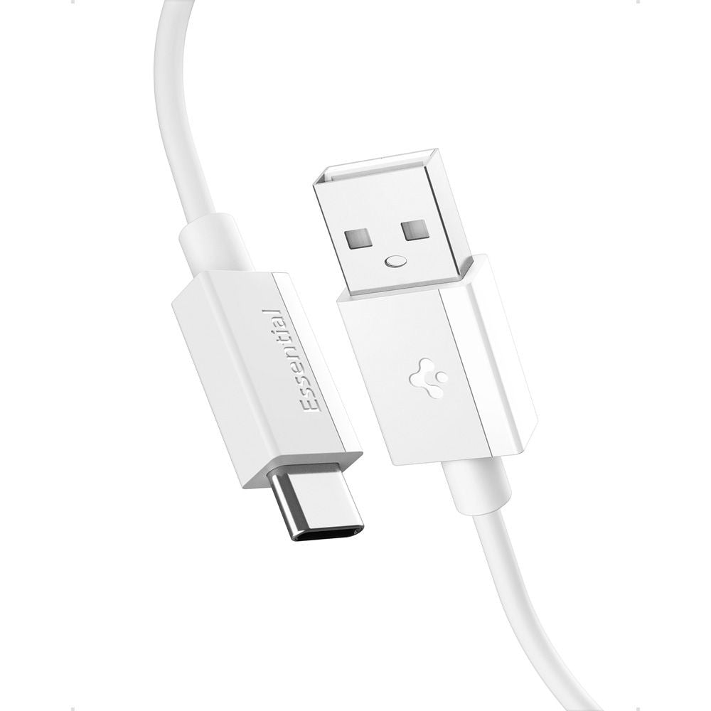 USB-A to USB-C Spigen Essential Data and Charging Cable, 60W, 2m, White ACA08716