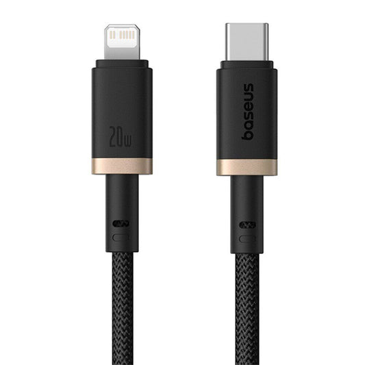 USB-C to Lightning Data and Charging Cable Baseus Dura Series, 20W, 2m, Black Gold P10377800U01-02