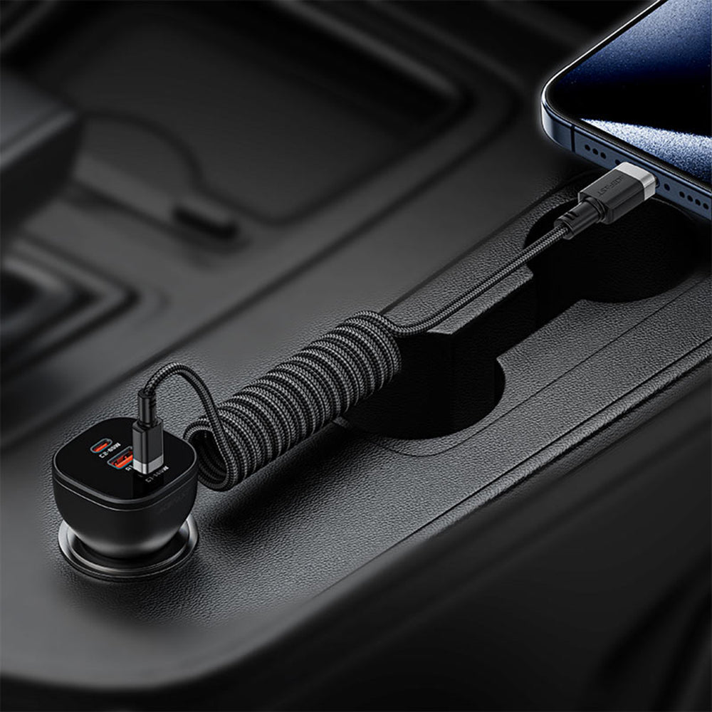 USB-C Data and Charging Cable - USB-C Acefast C14-03, 60W, 1.2m, Black