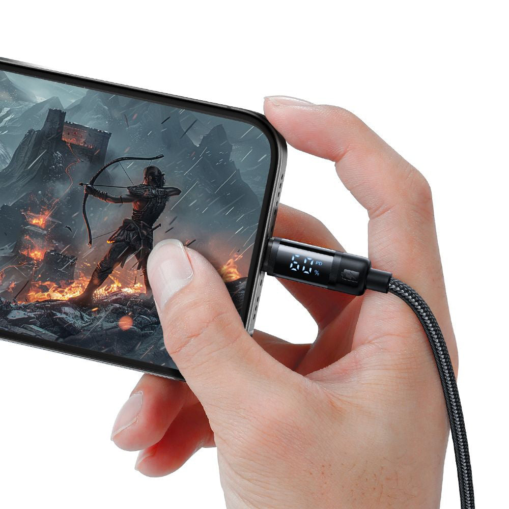 USB-C Data and Charging Cable - USB-C McDodo CA-5780 Bat Display, 60W, 1.2m, Black