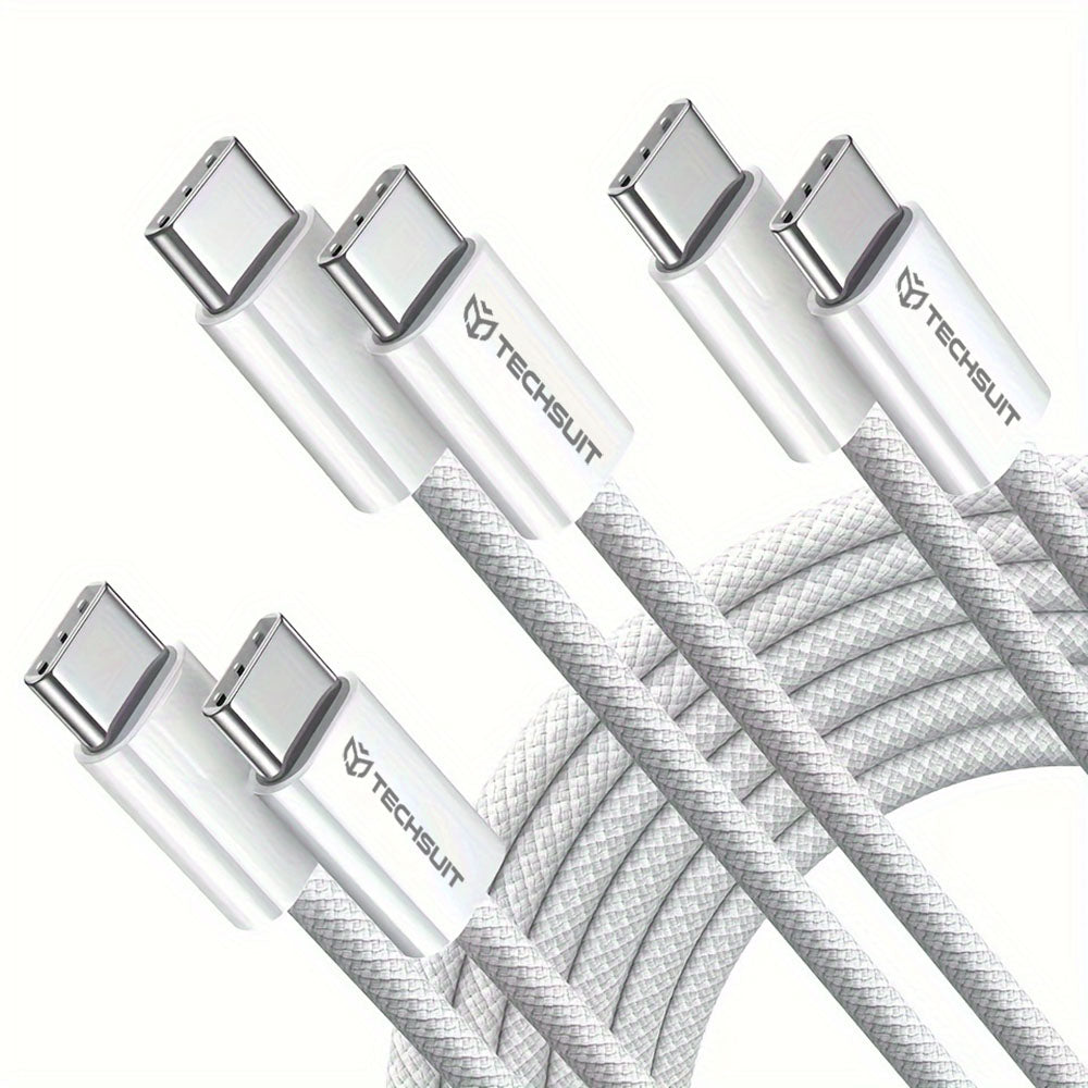 USB-C Data and Charging Cable - USB-C Techsuit PCB114D, 60W, 1m, Black