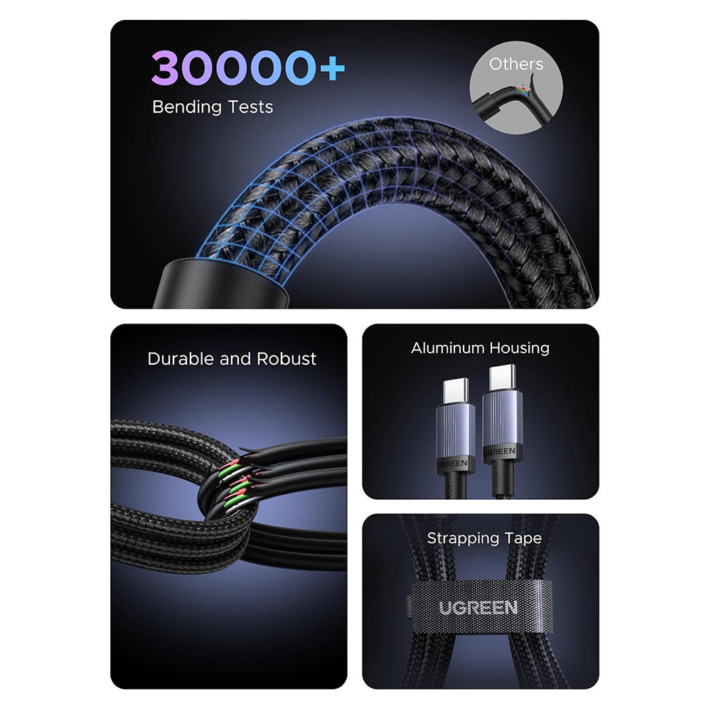 USB-C Data and Charging Cable - USB-C UGREEN L532, 240W, 1m, Gray