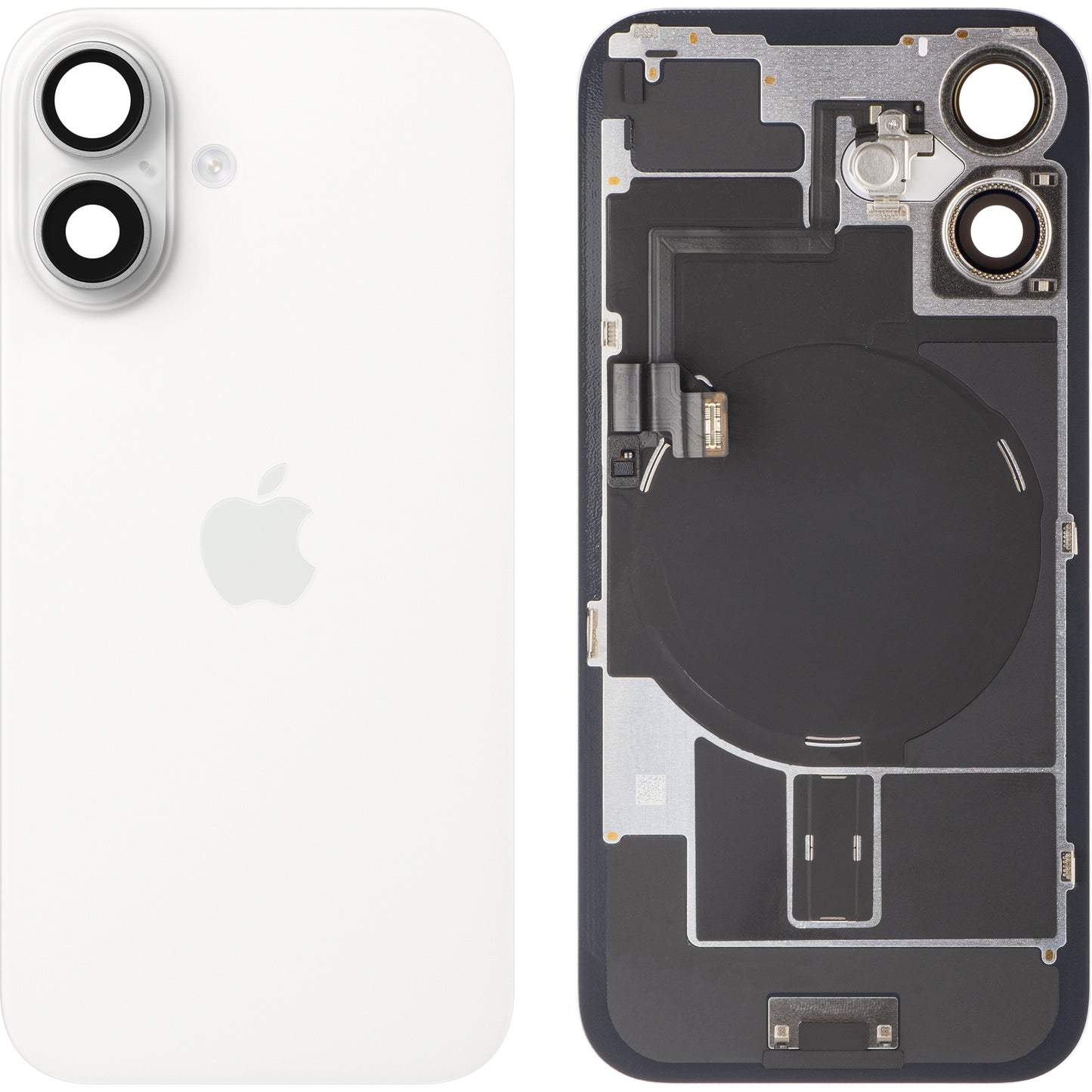 Apple iPhone 16 Battery Cover, White, Premium Swap