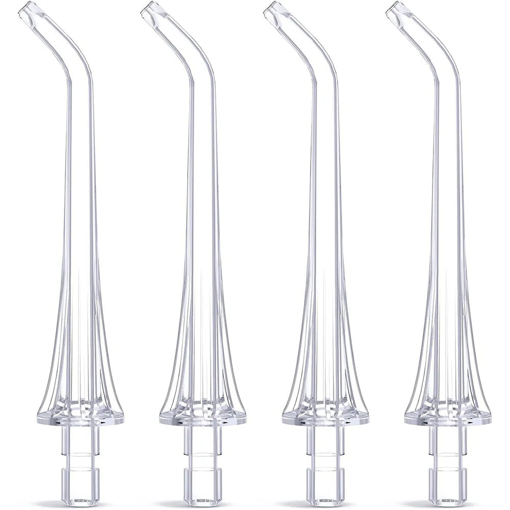 Replacement Tip for Bitvae C2 / F30 / 304 Oral Irrigator, Set of 4, Transparent