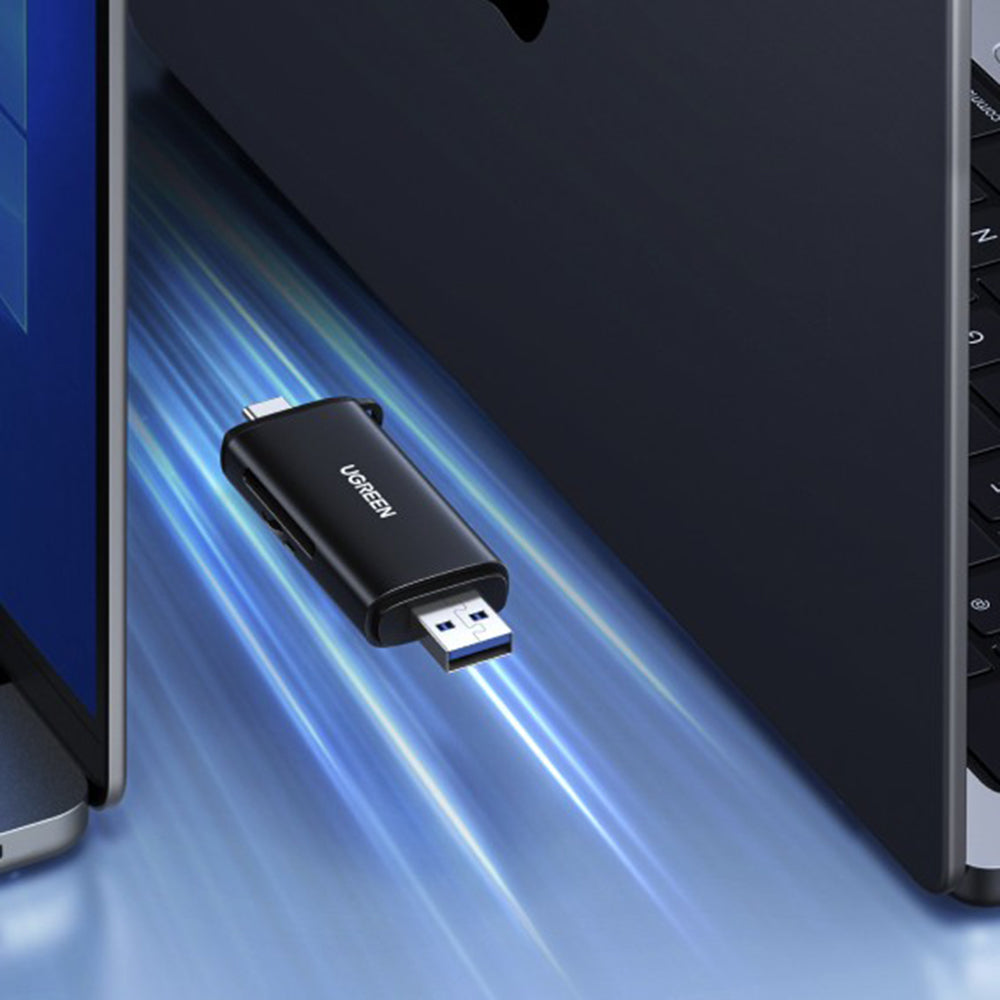UGREEN CM803 (65024) USB / USB-C Card Reader, SD - microSD, Black