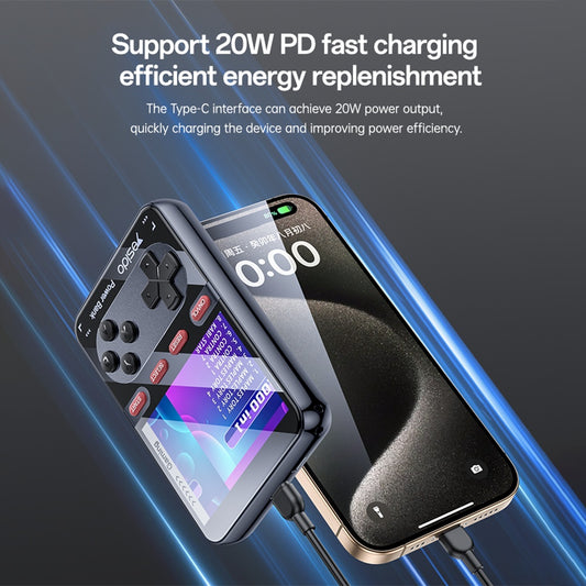 Yesido YP87 Portable Gaming Console with External Battery, Black
