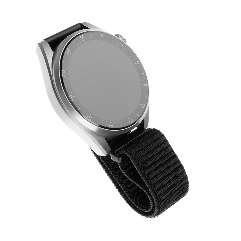 Fixed Nylon Strap for Samsung Galaxy Watch / Huawei Watch Series, 20mm, Black