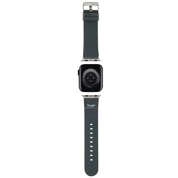 Hello Kitty Leather Kitty Head Strap for Apple Watch 42mm / 41mm / 40mm / 38mm Series, Black