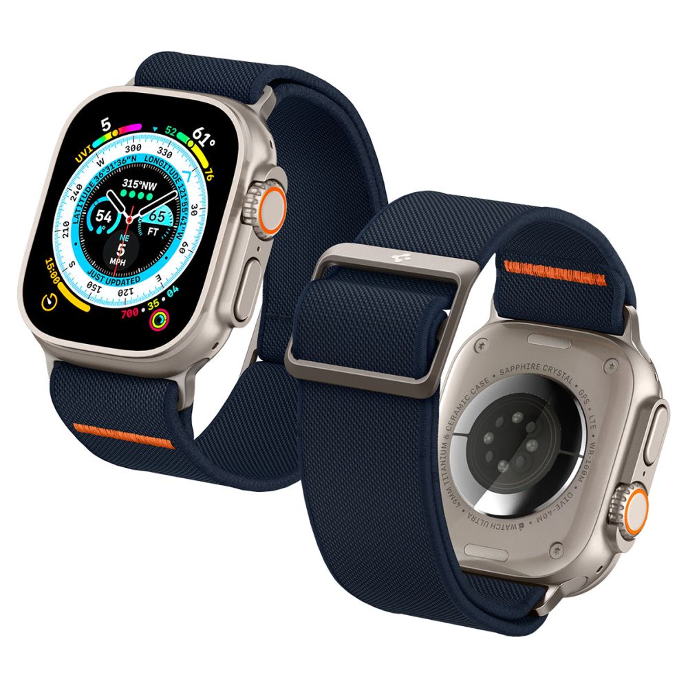 Spigen Fit Lite Ultra Strap for Apple Watch 49mm / 46mm / 45mm / 44mm / 42mm Series, Navy AMP05984