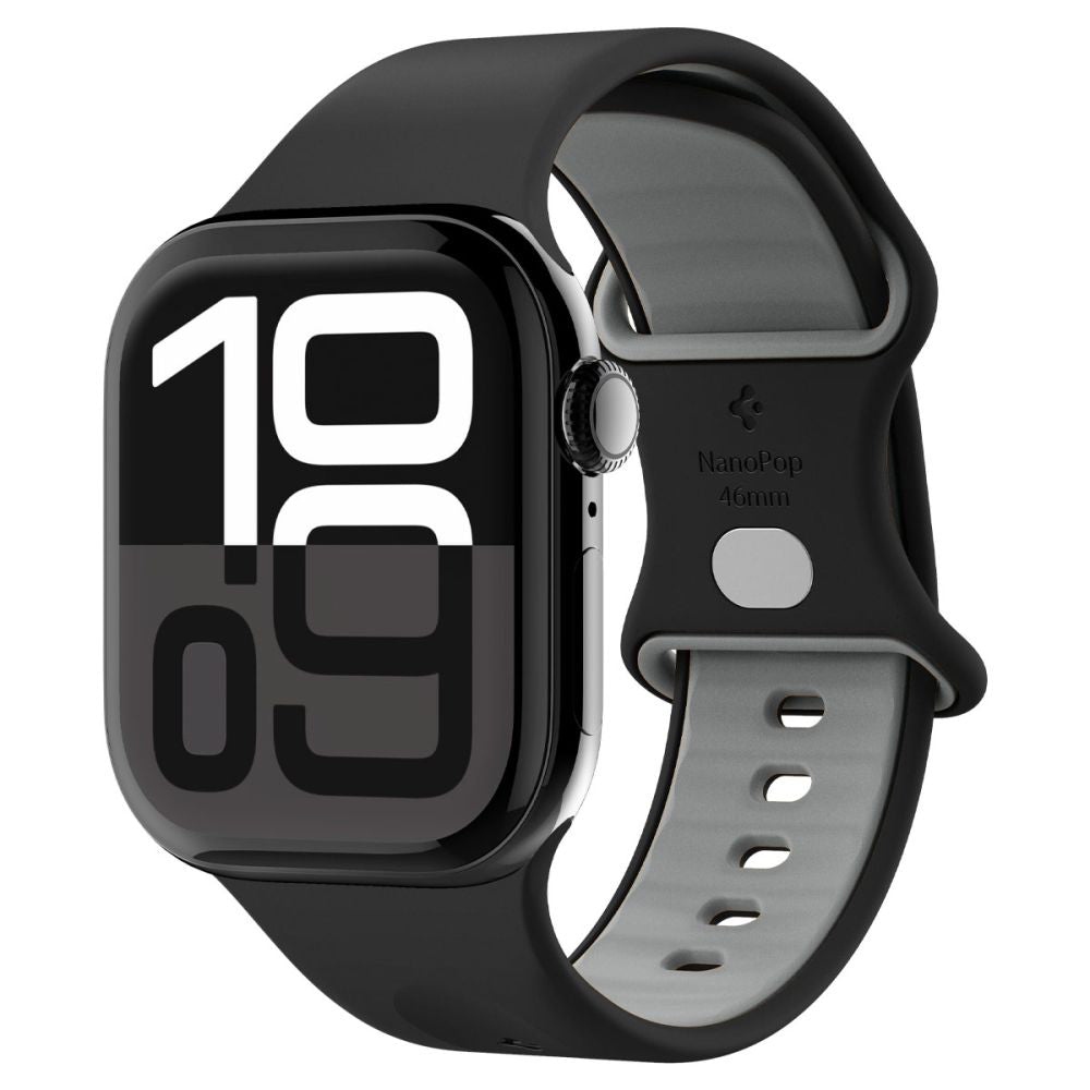 Spigen Nano Pop Strap for Apple Watch 49mm / 46mm / 45mm / 44mm / 42mm Series, Black AMP09321