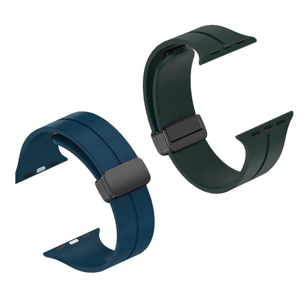 Techsuit W011 Strap for Apple Watch 42mm / 41mm / 40mm / 38mm Series, Black