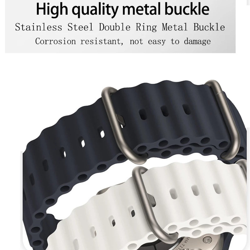 Techsuit W038 Strap for Apple Watch 42mm / 41mm / 40mm / 38mm Series, Dark Blue