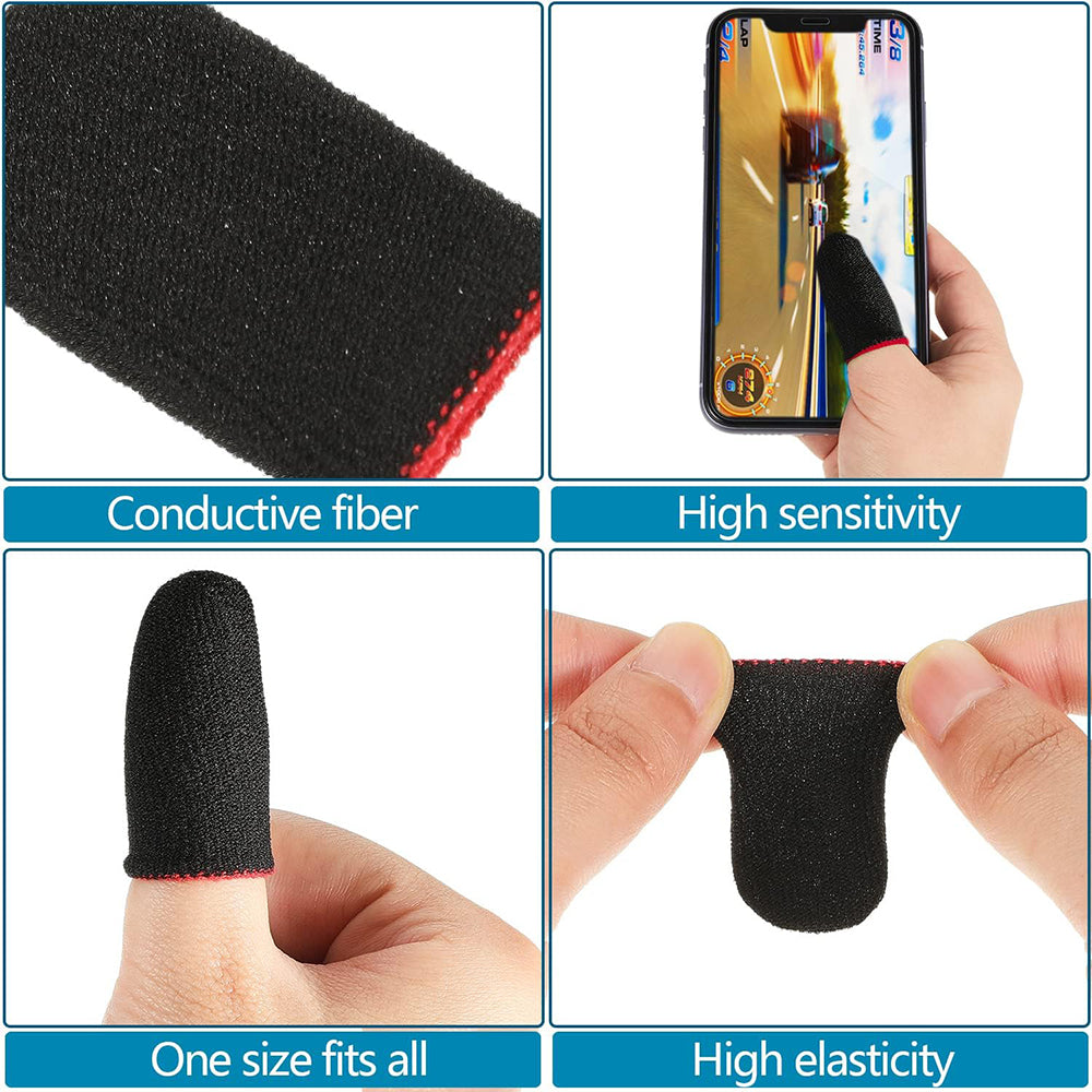 Techsuit FS1-02 Gaming Finger Sleeves, Black