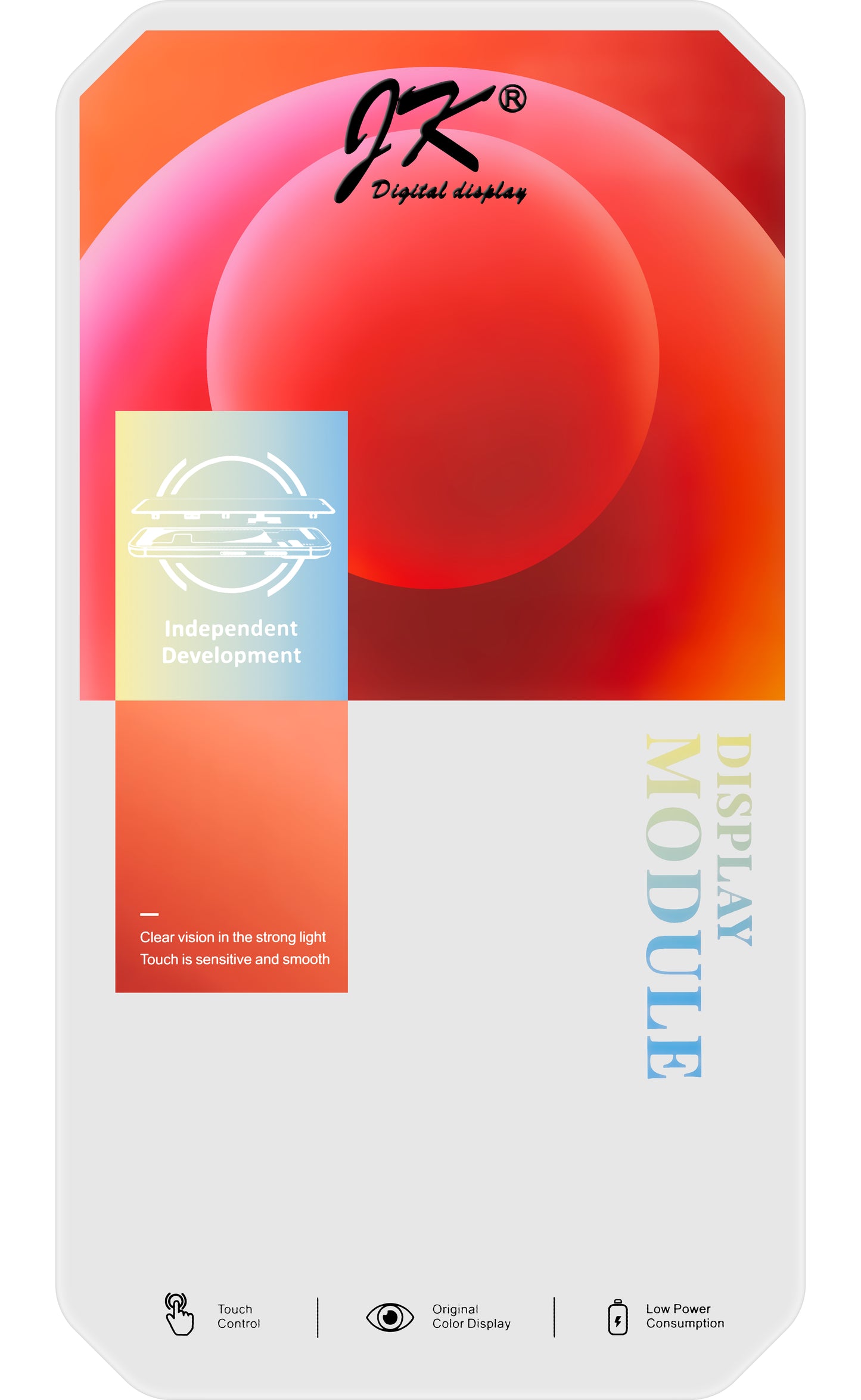 Touchscreen Display JK for Apple iPhone 11, with Frame, In-Cell LCD Version, Black