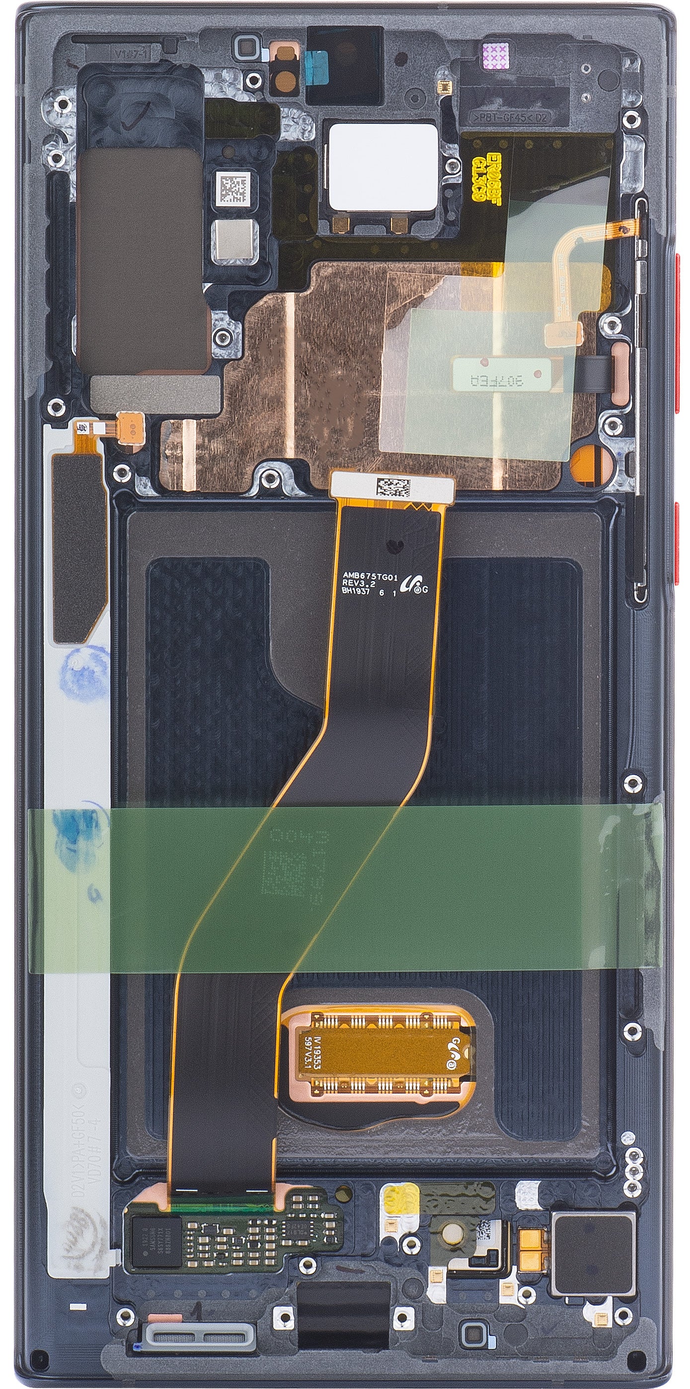 Touchscreen Display Samsung Galaxy Note 10+ 5G N976 / Note 10+ N975, with Frame, Black (Aura Black Star Wars), Service Pack GH82-21620A