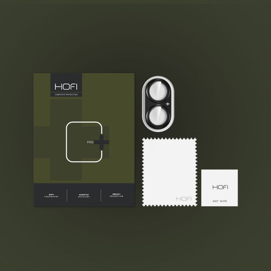 Protective Camera Back Cover HOFI FullCam for Apple iPhone 16 Plus / 16, Glass Back, Black