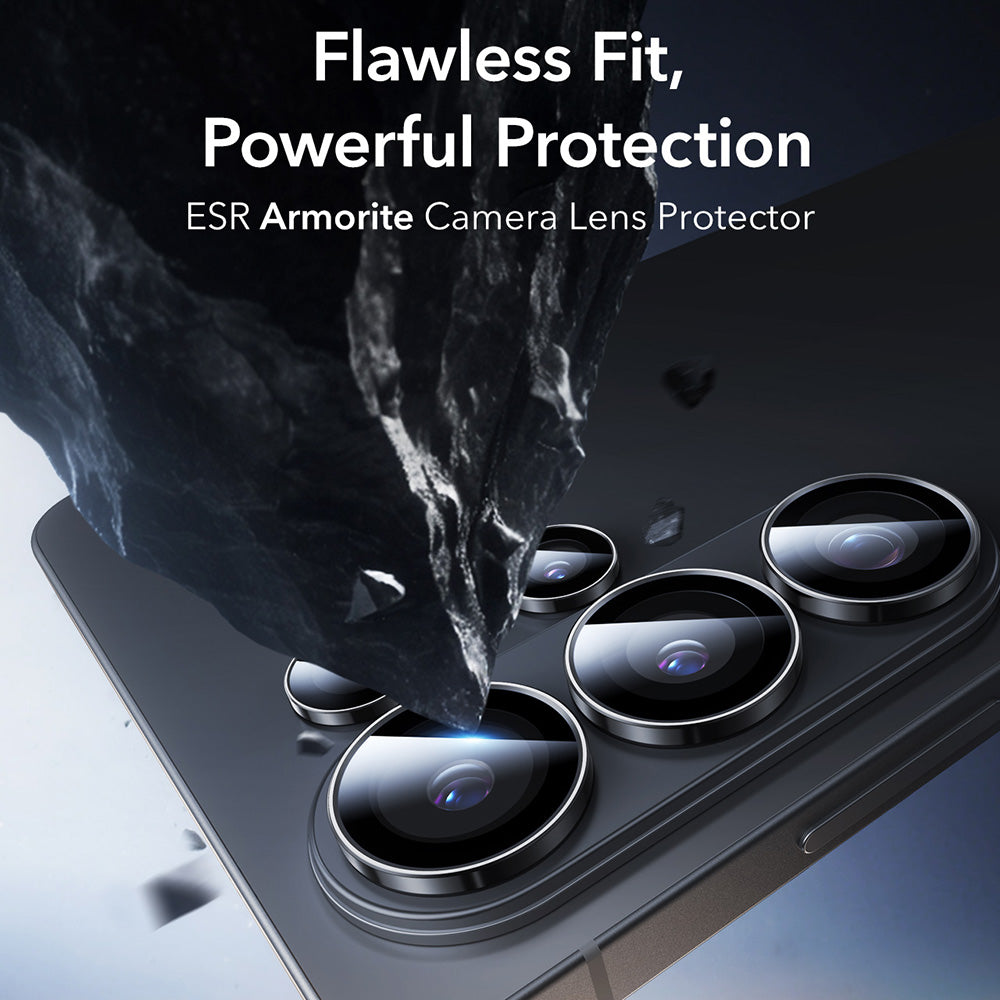ESR Armorite Rear Camera Protector for Samsung Galaxy S26 Ultra S948, Tempered Glass, Black