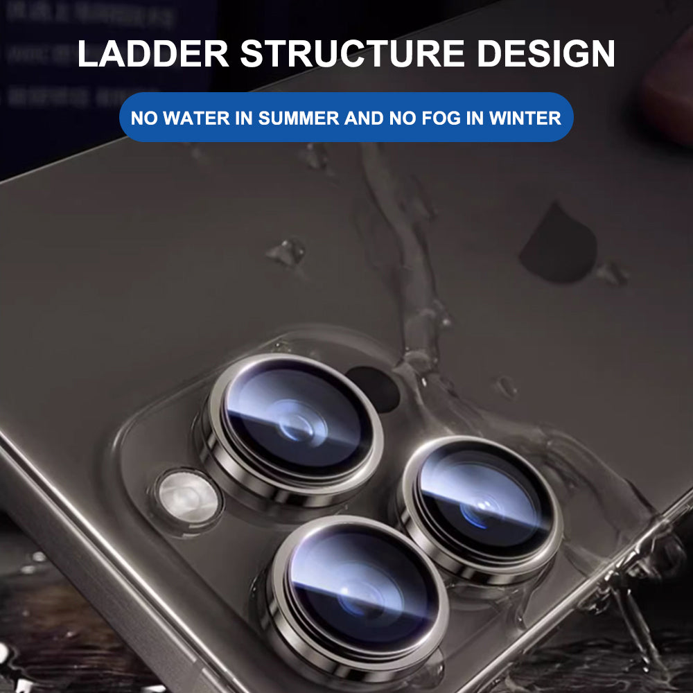 Rear Camera Protection Film Lito Titanium AR for Apple iPhone 17 Pro Max / 17 Pro, Tempered Glass, Orange