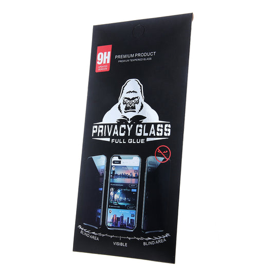 OEM Privacy OEM Screen Protector for Motorola Moto G34, Full Glue, Glass Protected, Full Glue