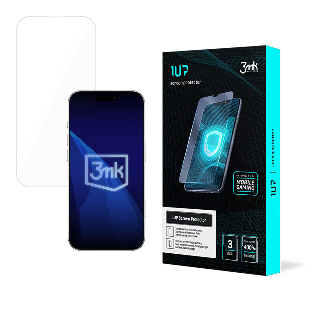 Screen Protection Film 3MK 1UP for Apple iPhone 17 Pro, Plastic, Set of 3 Pieces
