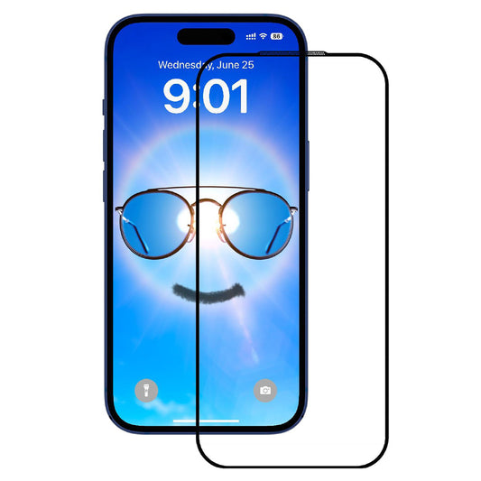 Anank Anti Reflection Screen Protector for Apple iPhone 17, Tempered Glass, Full Glue, 2.5D, Black