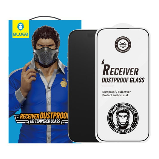 Blueo Anti-Dust HD Screen Protector for Apple iPhone 17 Air, Tempered Glass, Full Glue, Black