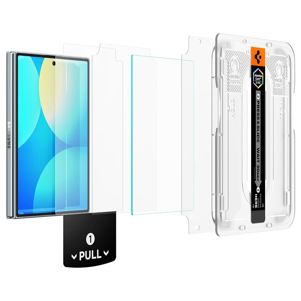 Spigen GlastR EZ FIT Pro HD Exterior Screen Protector for Samsung Galaxy Z Fold8 F971, Tempered Glass, Full Glue AGL11942