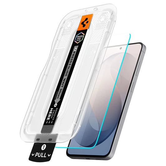 Spigen GlastR EZ FIT Pro HD Screen Protector for Samsung Galaxy S26 FE S741, Tempered Glass, Full Glue AGL11996