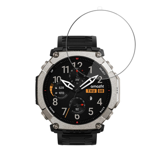 Techsuit Nano Flex Screen Protector for Amazfit T-Rex Ultra 2, Plastic, Set of 2 pieces, Black