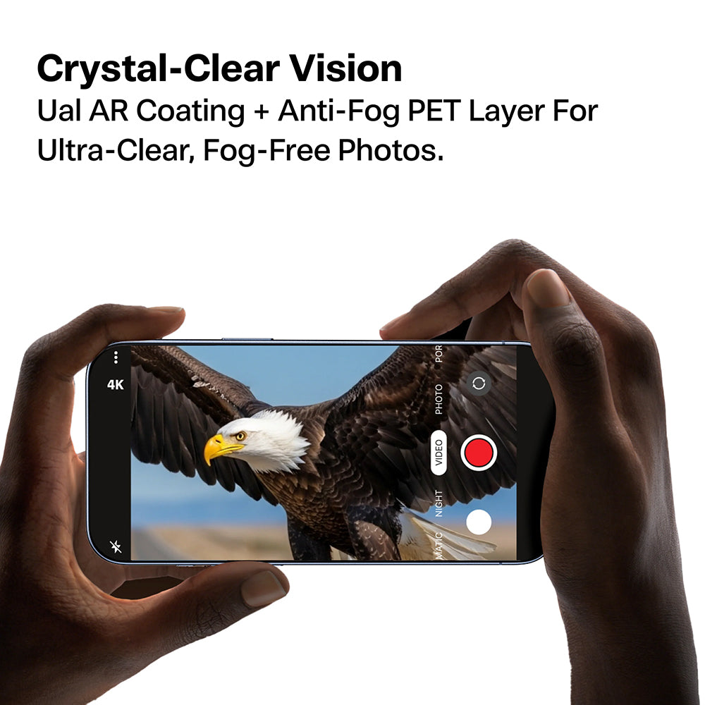 Torras Lensguard Rear Camera Protective Film for Apple iPhone 17 Pro Max / 17 Pro, Tempered Glass, Orange