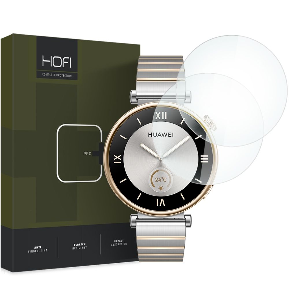 HOFI PRO+ Protection Film for Huawei Watch GT 4 41mm, Set of 2 pieces, Tempered Glass