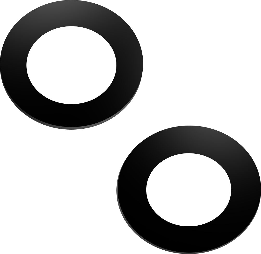 Apple iPhone 14 Plus / 14 Rear Camera Glass, Wide + UltraWide, Black